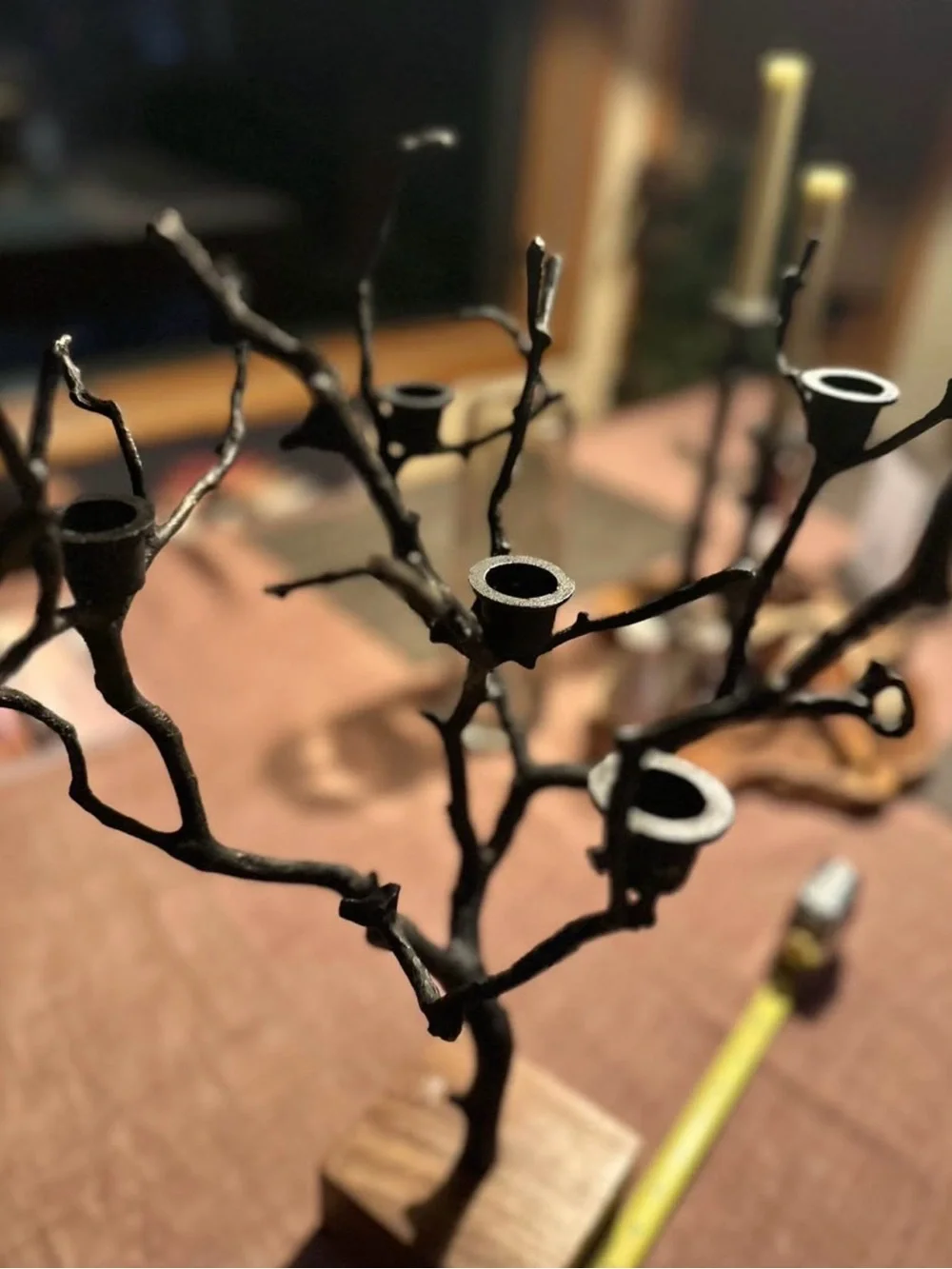 NEST Metal Branch Candelabra Twig Tree Candle Holder Rustic Decor